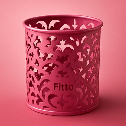 Flamingo Pink Round Pen Holder 8x9cm Desk Organizer