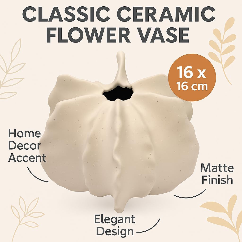 72 Pieces Classic White Ceramic Flower Vases (16x16cm Home Decor Accent)