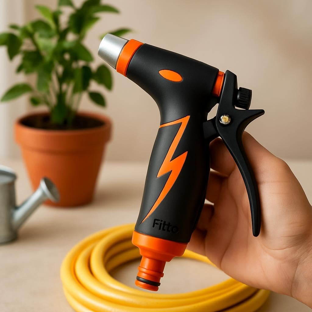 Adjustable Spray Nozzle with Trigger Control and Ergonomic Handle