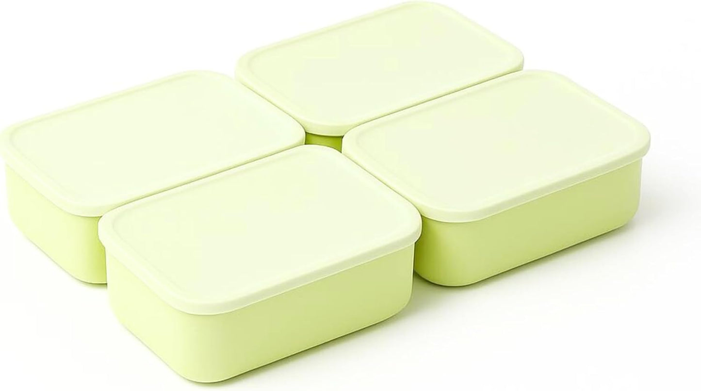 Picnic Food Storage Box – 900ML Capacity – Green – 4 Pack
