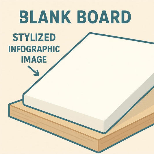 Foam Board 15cm x 20cm White for Crafts, School Projects, and Presentations