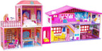 72 Pieces Plastic My Pretty Doll House Play Sets for Girls (110 Pieces) Multicolor & Toyzone Dollhouse Set (50 Pieces) (Fun Pretend Play & Building Set for Kids – Educational Toy for Girls Ages 3+)
