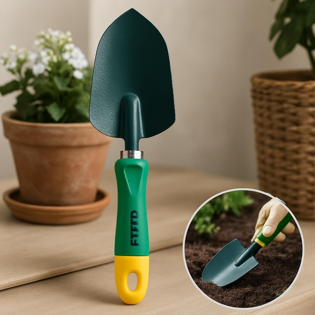 96 Pieces Garden Trowels with Metal Blade and Plastic Handle for Easy Digging