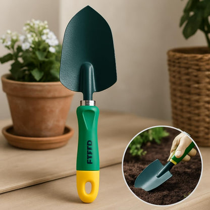 Garden Trowel with Metal Blade and Plastic Handle for Easy Digging
