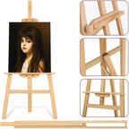 72 Pieces Wooden Stand Easels (70 cm for Painting – Display – Art Projects – Adjustable Artist Easel)