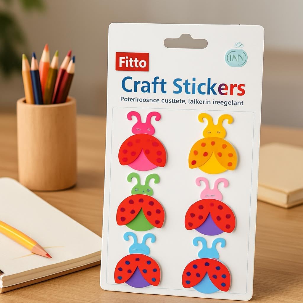 Butterfly Series Craft Stickers 17.7x11.2cm - Decorative Wall & Craft Stickers