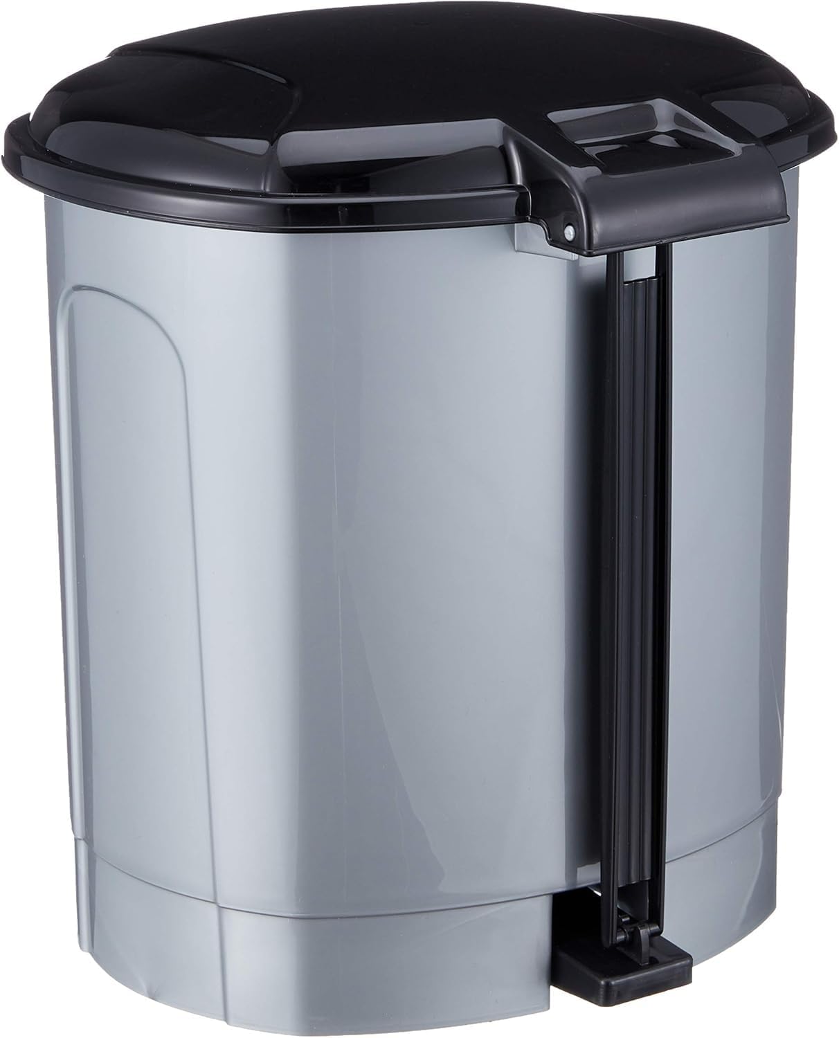 96 Pieces 5.5L Pedal Buckets with Removable inner Bucket (High-Quality Plastic Bucket for Kitchen – Bathroom – and Office Use – Brown Cap – Compact Size for Easy Use and Disposal)