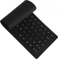 96 Pieces Flexible Silicone Rubber Waterproof USB Keyboard wireless for PC and Tablet - Black