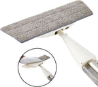 96 Pieces Water Spraying Sweeper Floor Cleaner - 360° Rotating Carbon Fiber Dust Mops (300ml Refillable Tank – Waxing Mop with Washable Pad for Efficient Home Cleaning)