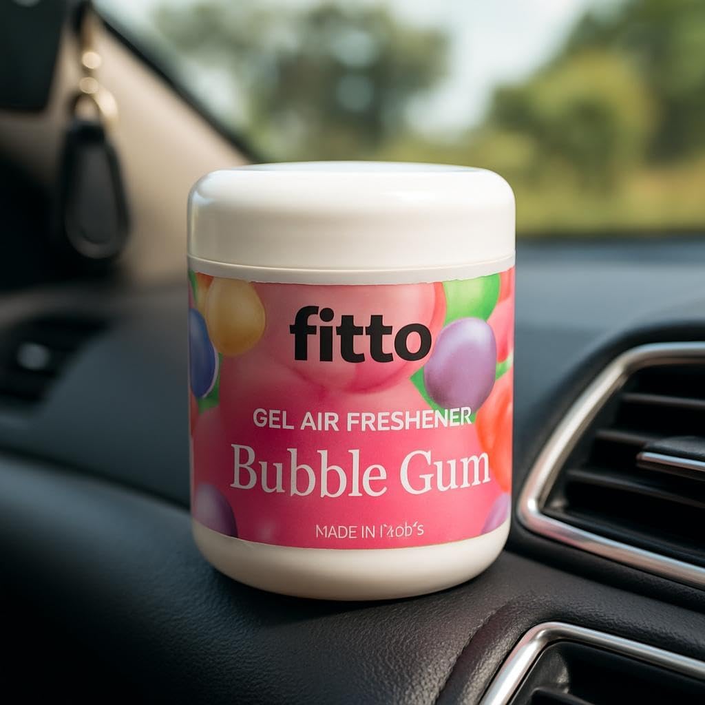 120 Pieces Solid Car Air Freshener Bubble gum Scents (Long Lasting Gel Odor Eliminator for Car Interior and Dashboard – 200gms)