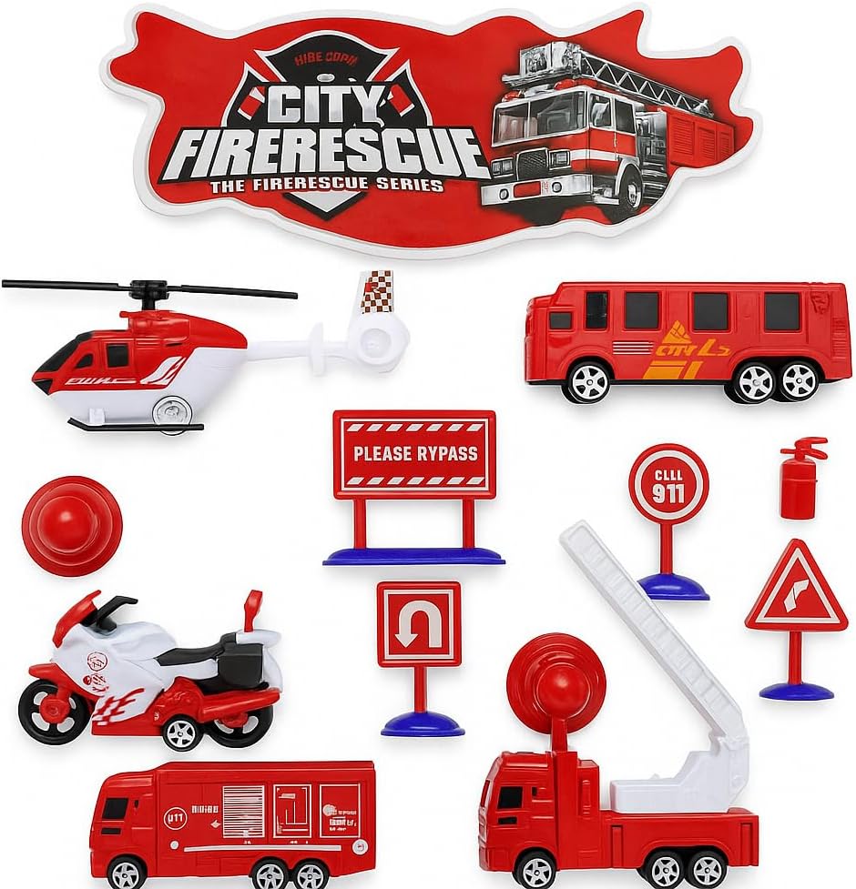 Fire City Rescue Set - Complete Firefighter Simulation Playset