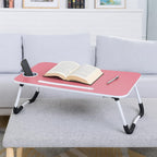 96 Pieces Study/Laptop Tables (Pink - Adjustable Height & Ergonomic Desk – Portable Workstation for Home – Office – Kids – and Students – Foldable and Compact – Sturdy Construction)