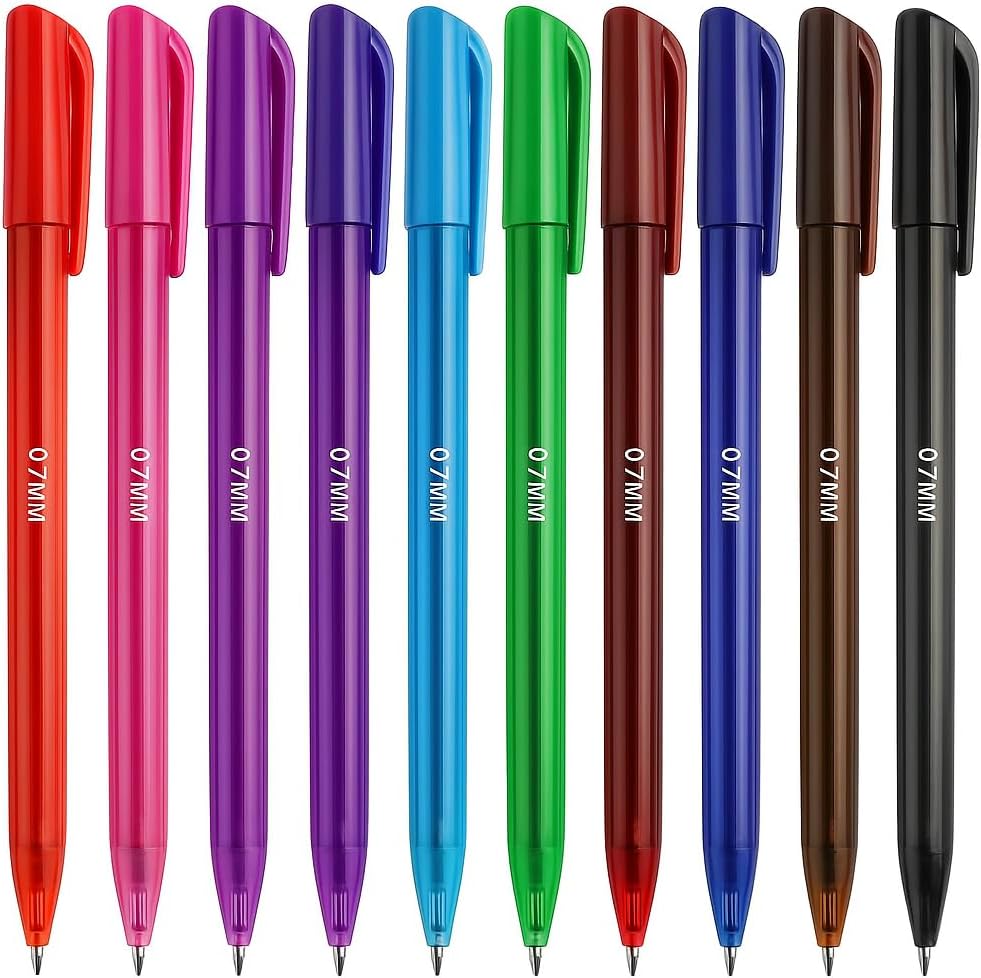 120 Pieces 7 Pieces Ball Point Pens (14.5cm – Assorted Colors)