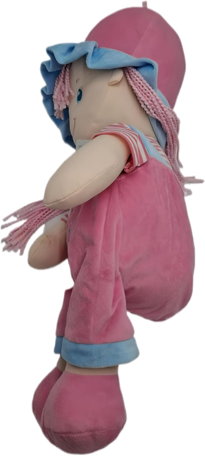 72 Pieces Light Pink Dolls with Pink Hair for Kids