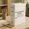 96 Pieces 2 Hole Document Folders for A4 Sheets (4 Inch Thickness Office Binder)