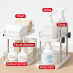 72 Pieces Multi-Tier Sink Storage Racks (White – Durable PET – PP & Stainless Steel – 36cm x 25.1cm x 26cm)