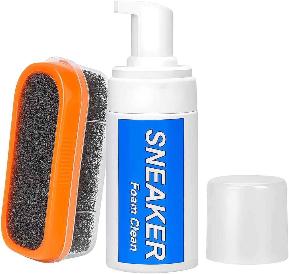 96 Pieces Shoe Cleaners with Cleaning Brush (Powerful Stain Remover for Leather – Suede – Canvas & Mesh Shoes – Gentle Yet Effective Formula – Ideal for Sneakers – Boots & More – Portable & Easy to Use)