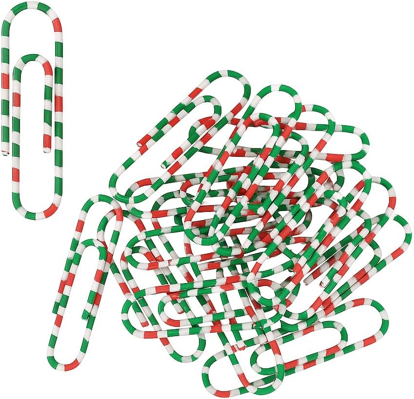 144 Pieces 20 Plastic Coated Paper Clips (50mm Assorted Colors)