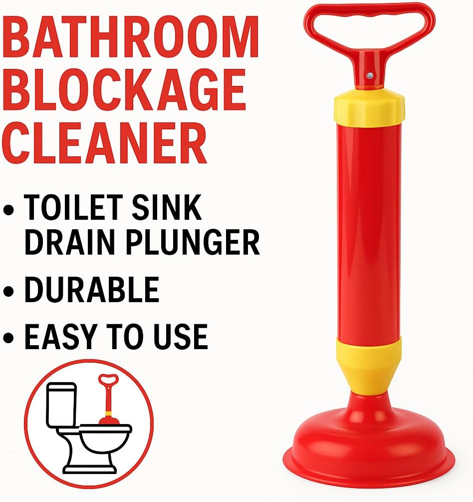96 Pieces Bathroom Blockage Cleaners (Toilet Sink Drain Shock Pump Plunger – Sucker Pipe Cleaning Tool – Durable – Easy to Use-Assorted)
