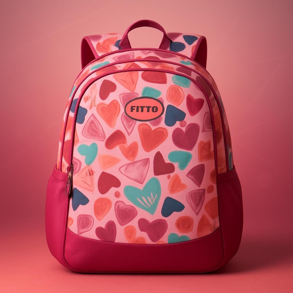 School Bag 45x32CM Red for Kids and Students