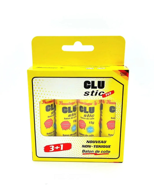 FITTO GLU Stick - Non-Toxic, Washable, Quick-Dry Glue for Crafting, School & Office Supplies - Strong Bond on Paper, Cardboard, Fabric - Ideal for Kids & Adults, Mess-Free and Easy to Use