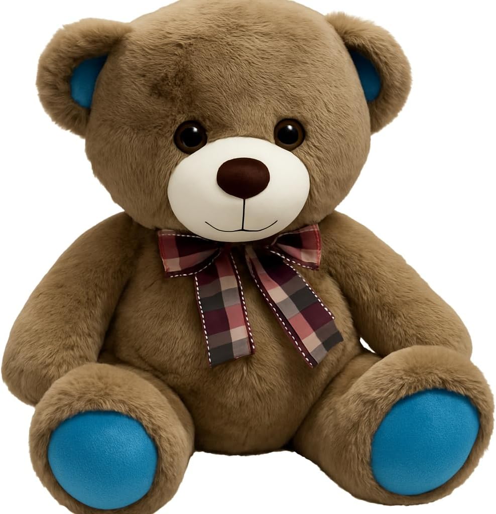 72 Pieces 35 cm Brown Teddy Bear Plush Toy - Stuffed Soft Animals for Kids and Home Décor