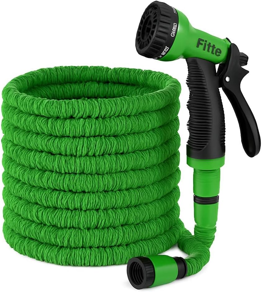 96 Pieces 50 Ft Expandable Hose Pipes with Nozzle and Spray Gun for Garden and Vehicle Washing