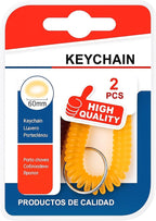 144 Pieces 2 Pieces Key Chains -s (60mm Metal Key Rings for Everyday Use)