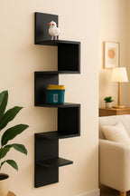60 Pieces Wall Shelf Corner 4 Tiers (19.8X19.8X102.8cm for Home Storage)