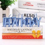 120 Pieces Blue Happy Birthday Candle Cake Toppers (Birthday Cake Decoration & Party Supplies – Blue Candle Topper – Cake Centerpiece)