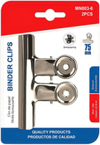 120 Pieces Binder Clip 2 Packs (75mm – Large Paper Clamps for Office and Home Organization)