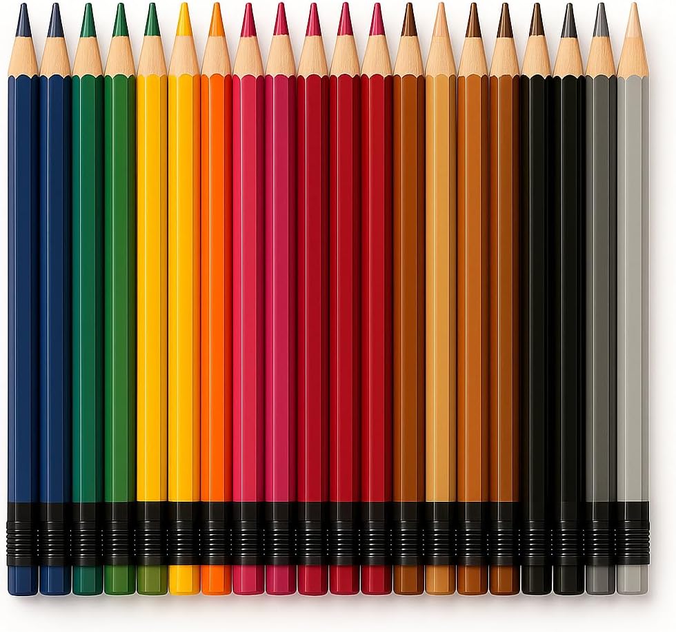 96 Pieces 24 Pieces (2.6mm Color Pencils - 24 Colors – 19cm Art Drawing Set)