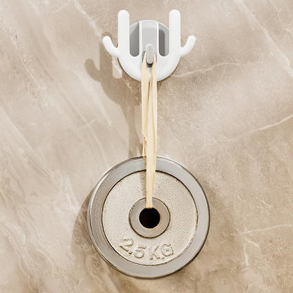 Adhesive Wall Slipper Hook – Waterproof & Trackless – PP Material – Pack of 6, White