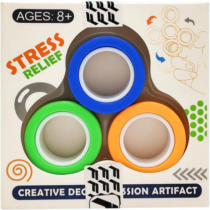 Magnetic Rings - Unique and Fun Novelty Toy for Stress Relief and Entertainment