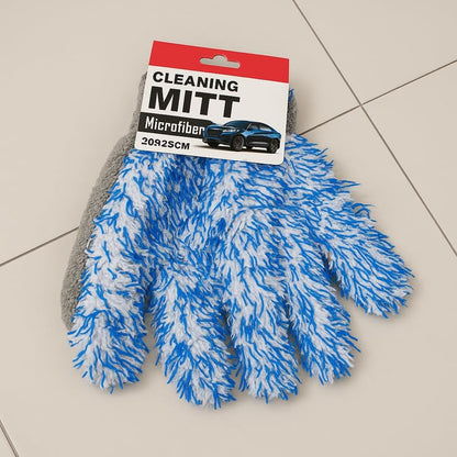 Car Washing Glove 30x25cm, Microfiber Cleaning Mitt for Auto Detailing, Scratch-Free Wash Mitt
