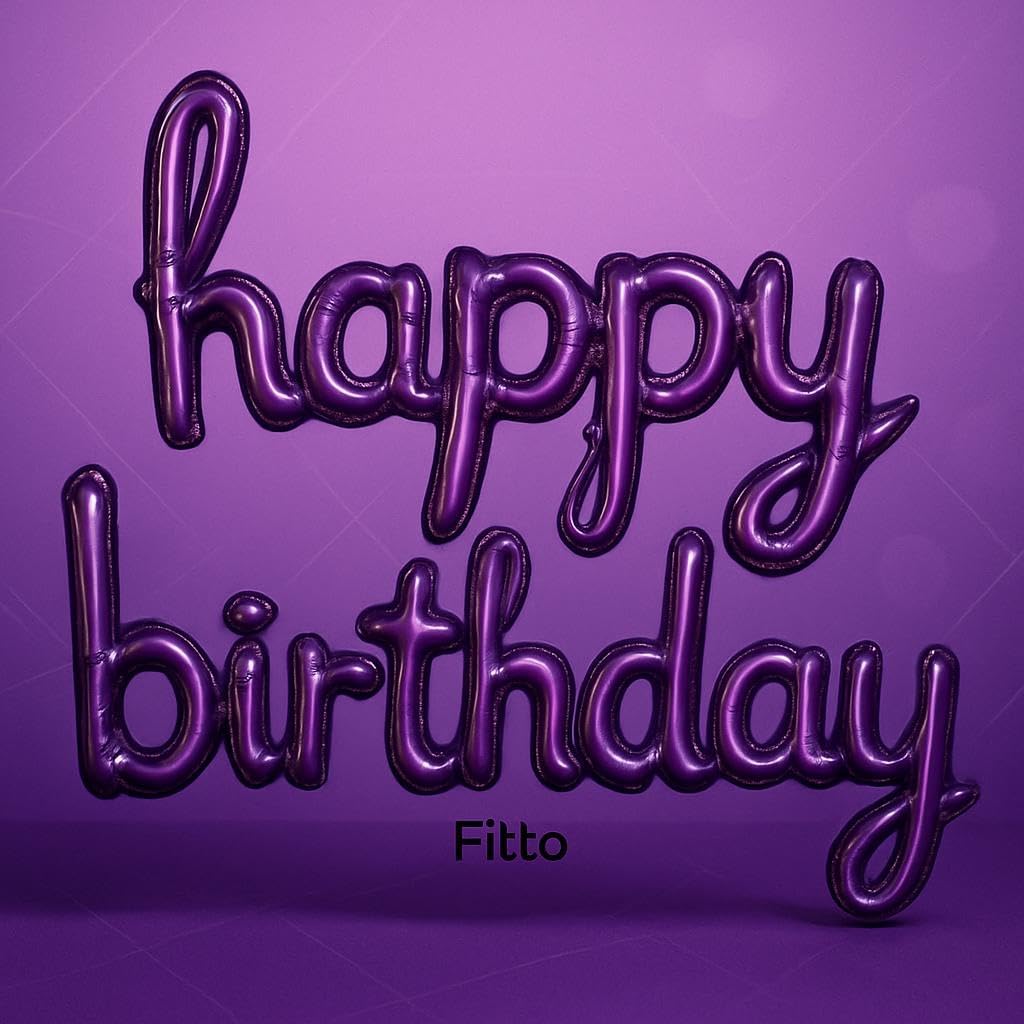 120 Pieces 2pcs/set Happy Birthday Balloons Pink Purple Aluminium Foil Balloons (Birthday Party Decorations Supplies – Home DIY Accessories Prop)