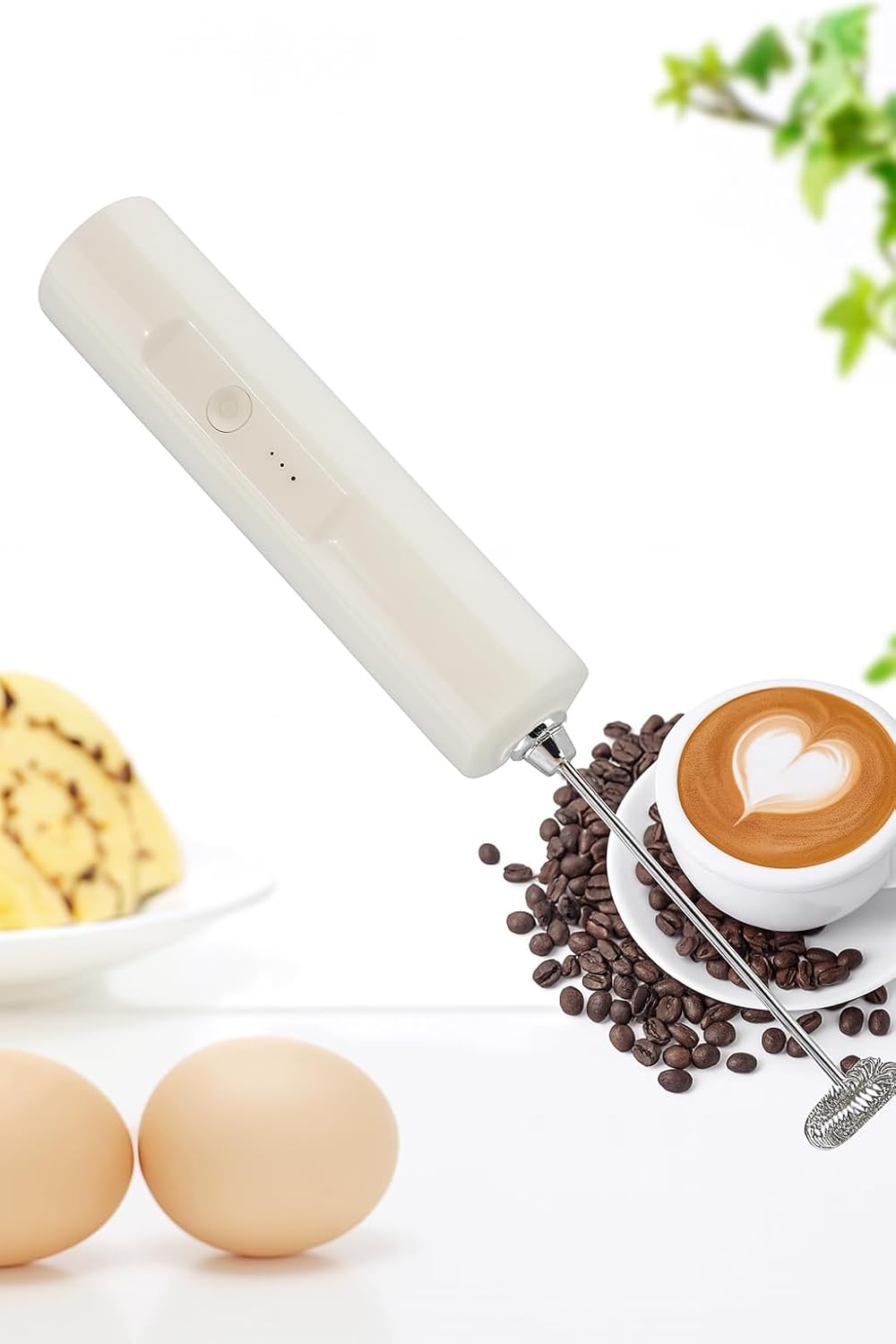 96 Pieces Milk Frothers for Coffee (Battery Powered Handheld – Stainless Steel Electric Whisk Beater – Mini Foamer for Frappe – Cappuccino – Hot Chocolate – Lattes – Egg)