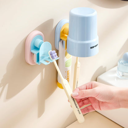 Suction Cup Toothbrush holder – Space-Saving Design – Blue