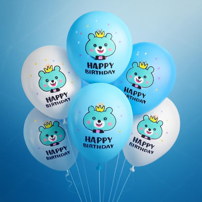Happy Birthday 12 Inch Balloons 6PCS for Party Decor