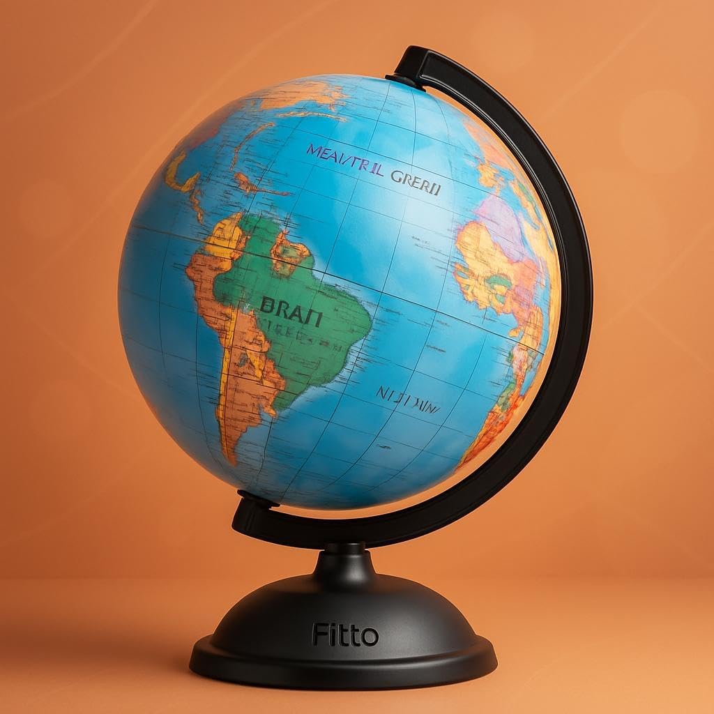 96 Pieces Globes with English Letters (10.6cm for Home & Office Display)