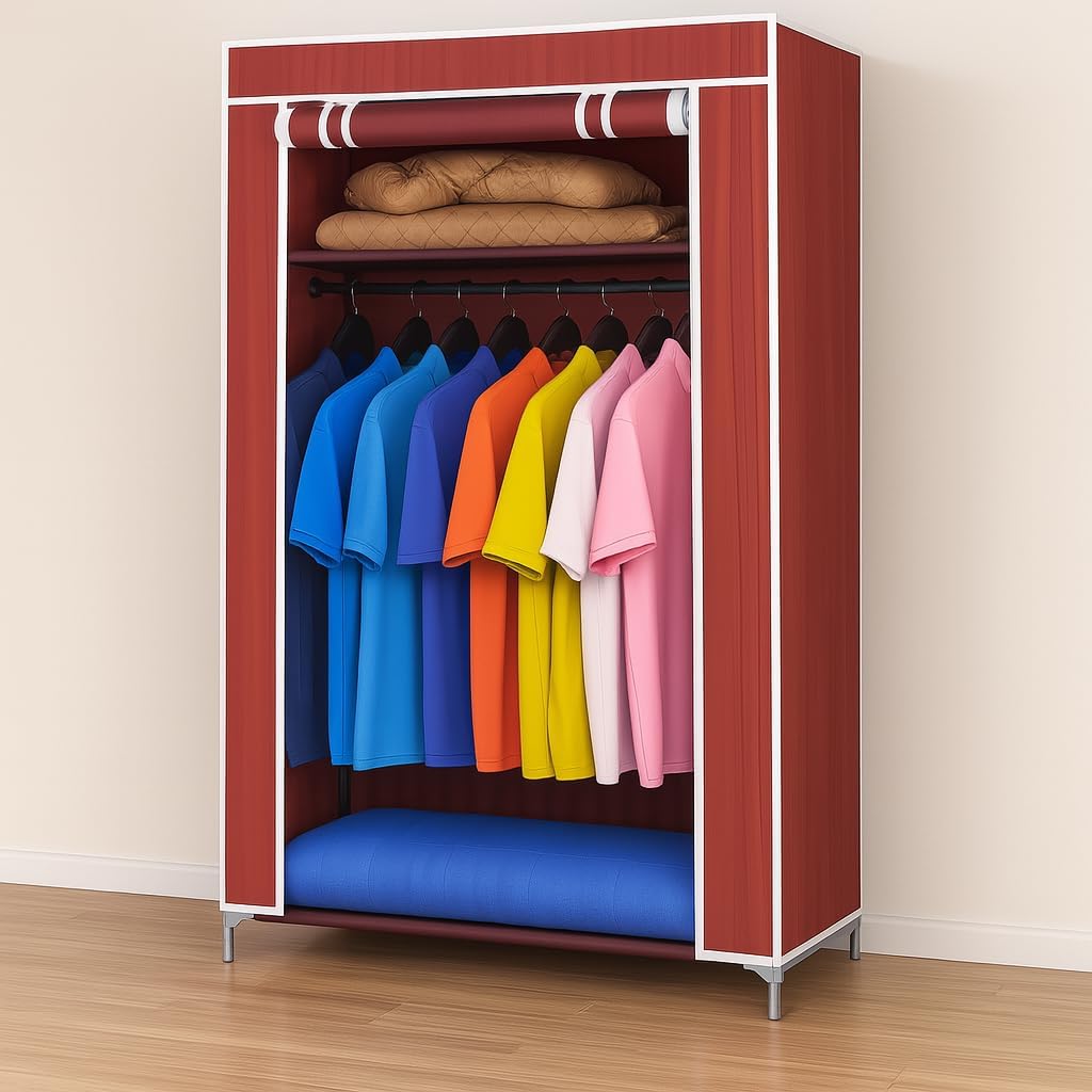 72 Pieces Wardrobe Fabric Clothes Hanger - Durable Tnt Storage Cabins with Steel Frame - (60x45x150cm for Organizing Clothing and Accessories)