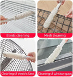 144 Pieces Air Conditioning Cleaning Brushes (Velcro Design – White – Lightweight and Durable)