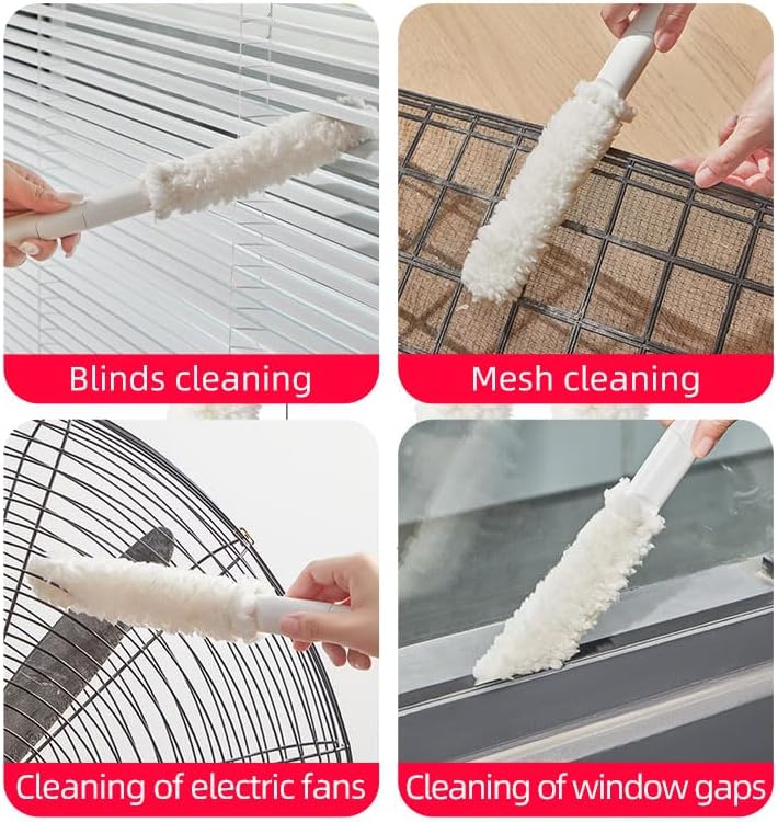 Air Conditioning Cleaning Brush – Velcro Design – White – Lightweight and Durable