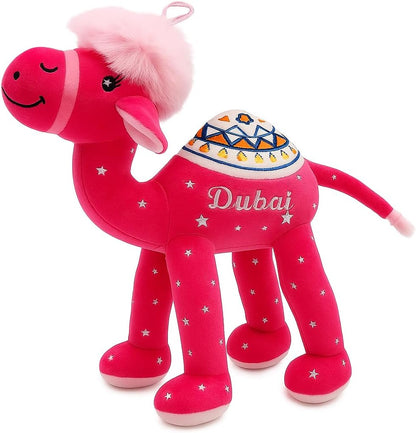 Pink Camel 20 cm Figurine - Decorative Camel Sculpture for Home, Office, Living Room