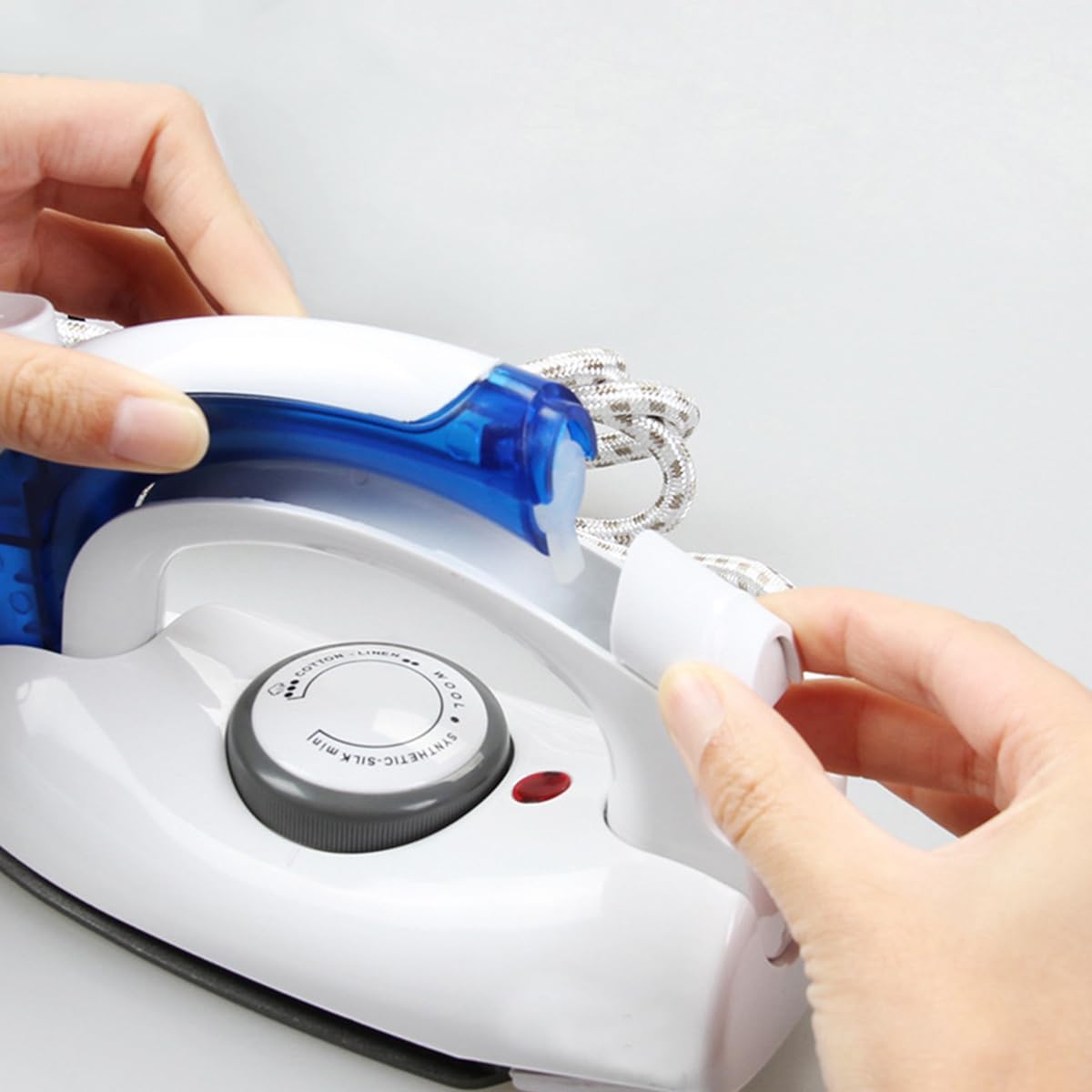72 Pieces Travel Iron Portable Steam Irons (Mini Handheld – Non-Stick – Adjustable Temperature – Compact Travel Steamer – White)