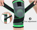 96 Pieces Knee Braces (Compression Support – Adjustable Strap – Pain Relief – Meniscus Tear Arthritis ACL MCL – Running Cycling Tennis Golf Basketball – Green – S)