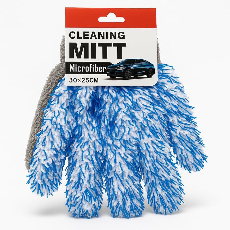 96 Pieces Car Washing Gloves (30x25cm – Microfiber Cleaning Mitt for Auto Detailing – Scratch-Free Wash Mitt)