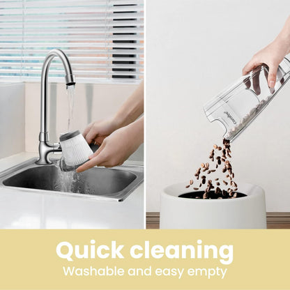 2-in-1 Handheld & Stick Vacuum Cleaner, 600W, 16000Pa Suction, 5M Long Cord, Lightweight, Powerful, 0.5L Large Capacity, Ideal for Home, Carpet, and Car Cleaning