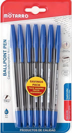 120 Pieces 7-Packs (1.0mm Blue Ball Point Pen - 15.9cm)