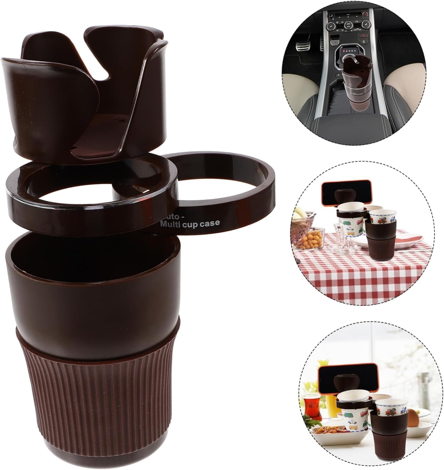 72 Pieces Multifunctional Car Cup Holders (Expanding Car Water Bottle Holder – Rotatable Car Cup Organizer – Secure Drink Holder for Water Bottle – Coffee – and Beverages – Easy to Install-Assorted)